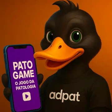 Mascote do PatoJogo, um pato de capacete de engenheiro